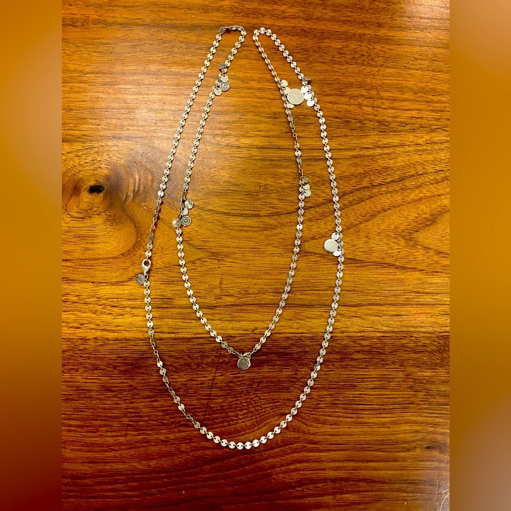 Silpada Sterling Silver Confetti Necklace 46”